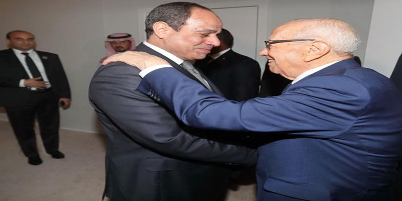 بالفيديو: السيسي يؤكد لقائد السبسي تقديره الكبير لتونس وشعبها وحرص بلاده على تعزيز علاقات الأخوة والتعاون